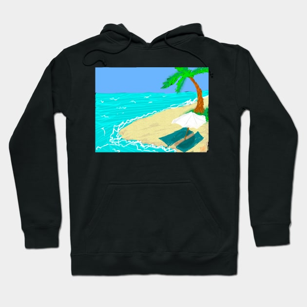 Beachy scene Hoodie by DancingCreek